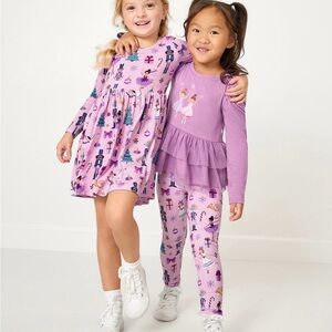 Little Sleepies Pink Nutcracker Print Dress